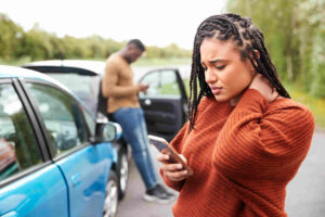 Rideshare accident requiring a claim on a Texas roadway